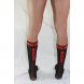 Foto 4: MACHO - THIN SOCKS ONE SIZE BLACK/RED