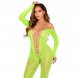 Foto 0: CATSUIT LEG AVENUE - CROTCHLESS EXOTIC SNAKE LACE NEON VERDE