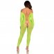 Foto 1: CATSUIT LEG AVENUE - CROTCHLESS EXOTIC SNAKE LACE NEON VERDE