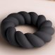 Foto 2: ANEL EM SILICONE ROCKS-OFF - TWIST PRETO MASTURBATOR RING