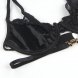 Foto 5: CONJUNTO DE TR�S PE�AS SUBBLIME - CONJUNTO DE SUTI� + TANGA + LACE GARTER PRETO S/M