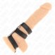 Foto 3: ANEL KINK - TRIPLE LEATHER PENIS RING COM PRESSURE CLOSURE