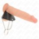 Foto 1: ANEL EM METAL KINK - PENIS RING 4 CM CHAIN 7 CM COM LEATHER BELT