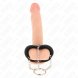 Foto 2: ANEL EM METAL KINK - PENIS RING 4 CM CHAIN 7 CM COM LEATHER BELT