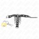 Foto 4: ANEL EM METAL KINK - LEATHER PENIS RING COM LOCK STRAP 21 X 2 CM E 5 RINGS FROM 3 CM TO 4 CM