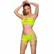 Foto 0: CONJUNTO CHILIROSE - CR 4866 NEON VERDE TOP E SHORTS S/M
