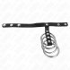 Foto 2: ANEL EM METAL KINK - 4 PENIS RINGS 3.8 CM CONNECTED COM LEATHER STRAP 22 X 1.5 CM E PRESSURE CLOSURE