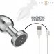 Foto 4: PLUG VIBRAT�RIO COM COMANDO INTENSE - ANAL COM 10 VIBRA��ES MET�LICO M