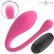 Foto 1: VIBRADOR PARA CASAL COM CONTROLO REMOTO INTENSE - JANICE U VIBRATOR DOUBLE STIMULATION 10 VIBRA��ES ROSA