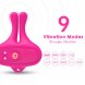 Foto 5: ARMONY - RABBIT SHAPE VIBRATION MAGNETIC NIPPLE CLAMPS PINK
