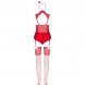 Foto 3: FANTASIA DE NATAL LIVCO CORSETTI FASHION - LIMPID SNOWFLAKES LC 90604 BODY + STOCKINGS + HEADBAND S/M