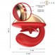 Foto 4: VIBRADOR PARA CASAL INTENSE - MARIAH VIBRATOR & STIMULATOR IN U SHAPE 10 VIBRA��ES VERMELHO
