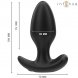 Foto 2: PLUG VIBRAT�RIO COM COMANDO REMOTO INTENSE - JOEY ANAL 10 VIBRA��OS PRETO