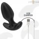 Foto 5: PLUG VIBRAT�RIO COM COMANDO REMOTO INTENSE - JOEY ANAL 10 VIBRA��OS PRETO