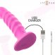 Foto 5: VIBRADOR COM CONTROLO REMOTO INTENSE - CINDY TAMANHO L SPIRAL DESIGN 10 VIBRA��ES ROSA