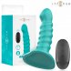 Foto 0: VIBRADOR COM CONTROLO REMOTO INTENSE - BUFFY TAMANHO S SPIRAL DESIGN 10 VIBRA��ES AZUL