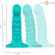 Foto 2: VIBRADOR COM CONTROLO REMOTO INTENSE - BUFFY TAMANHO S SPIRAL DESIGN 10 VIBRA��ES AZUL