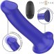 Foto 1: VIBRADOR COM CONTROLO REMOTO INTENSE - VICTORIA COM VENTOSA 10 VIBRA��ES AZUL ESCURO