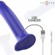 Foto 6: VIBRADOR COM CONTROLO REMOTO INTENSE - VICTORIA COM VENTOSA 10 VIBRA��ES AZUL ESCURO