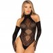 Foto 0: TEDDY LEG AVENUE - 89363 OPEN BACK BODYSUIT + EXTRA LONG GLOVES SET - ONE SIZE