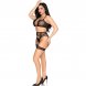 Foto 3: CONJUNTO LEG AVENUE - 89359 TOP + TANGA + GARTER CINTO PRETO - ONE SIZE