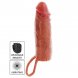 Foto 0: GET REAL - HYDRATED SKIN SILICONE VIBRATING PENIS SLEEVE CARAMEL 16 CM