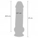 Foto 3: DILDO REALISTICO GET REAL - DELUXE PENIS COM TEST�CULOS EXTRA THICK 31 CM