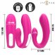 Foto 2: VIBRADOR PARA CASAL COM CONTROLO REMOTO INTENSE - JANET DUAL U-SHAPED STIMULATOR E VIBRATOR COM ROSA