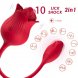 Foto 0: ESTIMULADOR COM VIBRA��O ARMONY - ROSA CLITORIS COM TAIL 10 MODOS VERMELHO