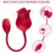 Foto 1: ESTIMULADOR COM VIBRA��O ARMONY - ROSA CLITORIS COM TAIL 10 MODOS VERMELHO