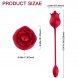 Foto 3: ESTIMULADOR COM VIBRA��O ARMONY - ROSA CLITORIS COM TAIL 10 MODOS VERMELHO