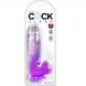 Foto 1: DILDO REALISTICO KING COCK - PENIS COM TEST�CULOS 13.5 CM ROXO TRANSPARENTE