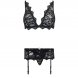 Foto 4: CONJUNTO LIVCO CORTI FASHION - BELITA LC 90231 SUTI� + CUECA + GARTER CINTO PRETO L/XL