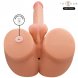 Foto 3: VIBRADOR REAL�STICO INTENSE DEEP TOUCH - TORSO RICHIE COM �NUS E FUN��O DE EMPURRAR E VIBRAR, CONTROLO REMOTO, 4,7 KG