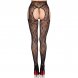 Foto 1: LEG AVENUE - 1967 BLOOM NET SUSPENDER TIGHTS BLACK - ONE SIZE