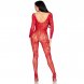 Foto 2: LEG AVENUE - 89366 LACE LINGERIE BODYSTOCKING RED - ONE SIZE