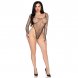 Foto 3: LEG AVENUE - 89377 HIGH-CUT INDUSTRIAL NET BODYSUIT BLACK - ONE SIZE