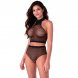 Foto 0: CONJUNTO PASSION - BS116 PRETO BODYSTOCKING RHINESTONE MESH