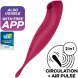 Foto 0: ESTIMULADOR COM VIBRA��O SATISFYER - TWIRLING PRO+ AIR PULSE & APP VERMELHO