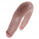 Foto 2: DILDO REALISTICO DUPLO KING COCK - U-SHAPED SMALL DOUBLE TROUBLE PELE 12.7 CM