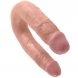 Foto 0: DILDO REALISTICO DUPLO KING COCK - U-SHAPED MEDIUM DOUBLE TROUBLE PELE 13.9 CM