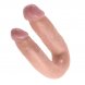 Foto 2: DILDO REALISTICO DUPLO KING COCK - U-SHAPED MEDIUM DOUBLE TROUBLE PELE 13.9 CM