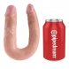 Foto 3: DILDO REALISTICO DUPLO KING COCK - U-SHAPED MEDIUM DOUBLE TROUBLE PELE 13.9 CM