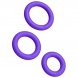 Foto 0: AN�IS EM SILICONE ROMP - REMIX TRIO CONJUNTO DE 3 ROXO PENIS RINGS