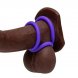 Foto 2: AN�IS EM SILICONE ROMP - REMIX TRIO CONJUNTO DE 3 ROXO PENIS RINGS
