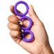 Foto 3: AN�IS EM SILICONE ROMP - REMIX TRIO CONJUNTO DE 3 ROXO PENIS RINGS