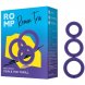 Foto 4: AN�IS EM SILICONE ROMP - REMIX TRIO CONJUNTO DE 3 ROXO PENIS RINGS