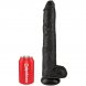 Foto 4: DILDO REALISTICO KING COCK - PENIS COM TEST�CULOS 30.5 CM PRETO