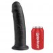 Foto 2: DILDO REALISTICO KING COCK - 10 PRETO 25 CM