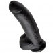 Foto 0: DILDO REALISTICO KING COCK - 9 PRETO COM TEST�CULOS 22.9 CM